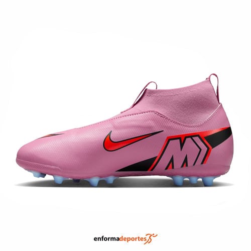 Bota Nike junior Zoom SuperFly 10 Academy Ag | MAGIC FLAMINGO/BLACK-TOTA - Imagen 3