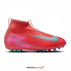 Bota Nike junior Zoom SuperFly 10 Academy Ag | EMBER GLOW/AURORA GREEN
