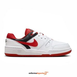ZAPATILLA JUNIOR NIKE FULL FORCE LOW | WHITE/MYSTIC RED-BLACK-TE