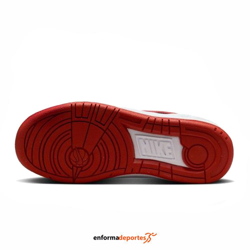 ZAPATILLA JUNIOR NIKE FULL FORCE LOW | WHITE/MYSTIC RED-BLACK-TE - Imagen 4
