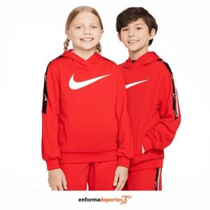 SUDADERA JUNIOR NIKE SPORTSWEAR CLUB+ | UNIVERSITY RED