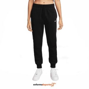 PANTALON MUJER NIKE SPORTSWEAR PHOENIX FLEECE | BLACK/SAIL