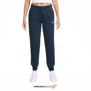 PANTALON MUJER NIKE SPORTSWEAR PHOENIX FLEECE | ARMORY NAVY/SAIL