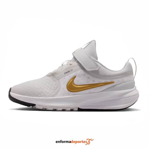 Zapatilla junior Star Runner 5 | PLATINUM TINT/METALLIC GO - Imagen 3