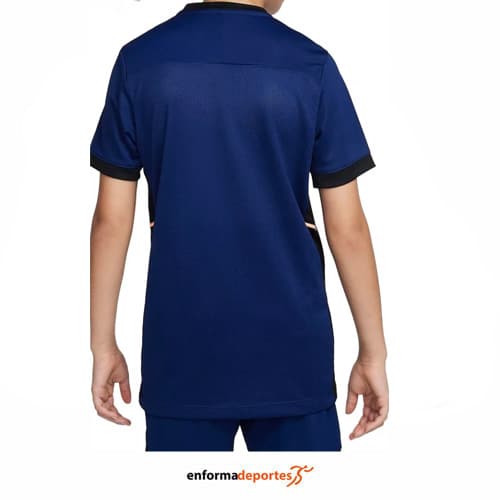 Camiseta Junior Nike Academy Dri-Fit | BLUE VOID/BLACK/ORANGE PU - Imagen 3