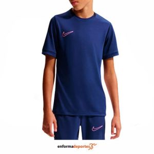 Camiseta Junior Nike Academy Dri-Fit | BLUE VOID/BLACK/WHITE/PIN