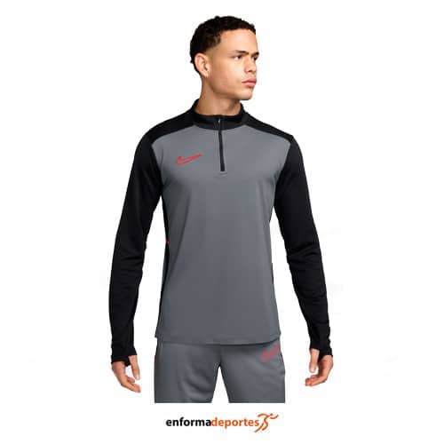 Camiseta hombre Nike Academy Dri-Fit | COOL GREY/BLACK/BRIGHT CR - Imagen 2