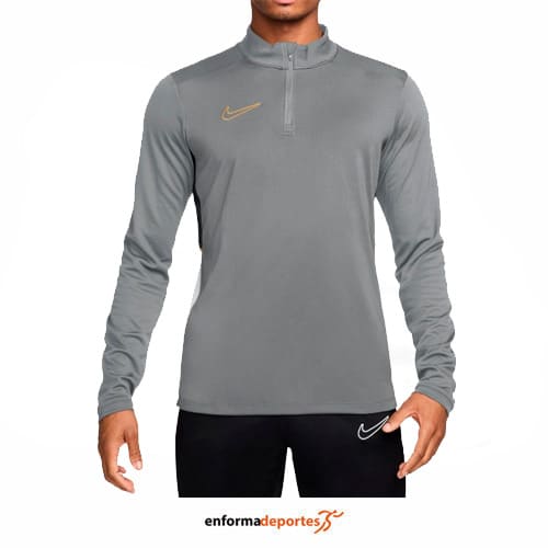 Camiseta hombre Nike Academy Dri-Fit | LT SMOKE GREY/BLACK/WHITE - Imagen 2