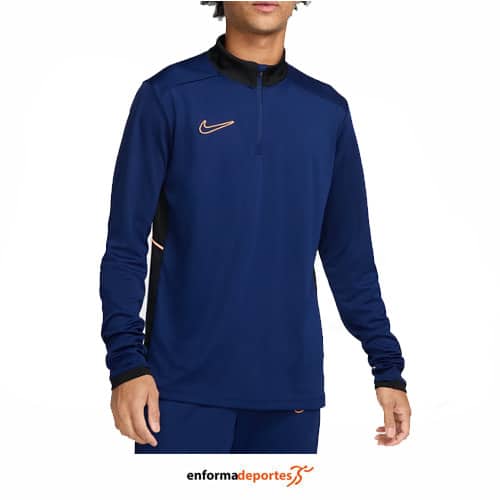 Camiseta hombre Nike Academy Dri-Fit | BLUE VOID/BLACK/ORANGE PU - Imagen 2