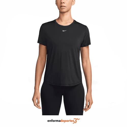 Camiseta mujer Nike One Classic Dri-Fit | BLACK/WHITE - Imagen 2