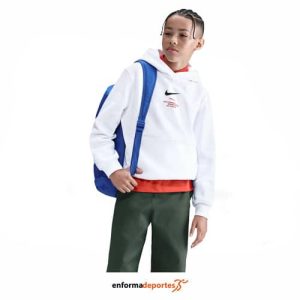 Sudadera junior Nike Sportswear Athl Po Hoodie Bb | WHITE/BLACK