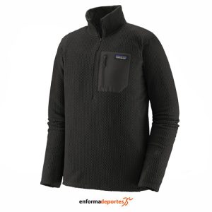 CHAQUETA  PATAGONIA MS R1 AIR ZIP NECK | NEGRO