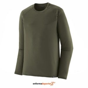 CAMISETA HOMBRE PATAGONIA CAP TW CREW | PINE HEEDLE GREEN