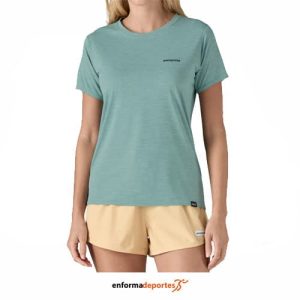 Camiseta mujer Patagonia Cap Cool Daily Graphic Shirt – Waters | THERMAL BLUE