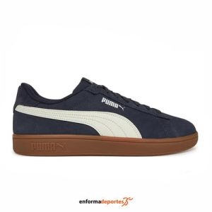 ZAPATILLA UNISEX PUMA SMASH 3.0 | NAVY-WARM WHIT