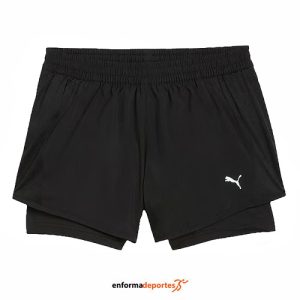 PANTALON CORTO MUJER PUMA RUN FAVORITE VELOCITY WOVEN | BLACK