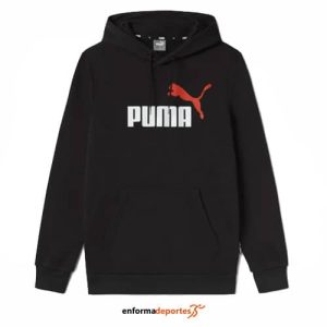 SUDADERA HOMBRE PUMA ESS+2 COL BIG LOGO MYRTLE | BLACK-REDMAZI