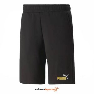 PANTALON CORTO HOMBRE PUMA ESS+ 2 COL 10″ | BLACK-MUSTARD