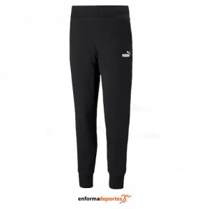 PANTALON MUJER PUMA ESS SWEATPANTS FL CL LIGHT GRAY HEATHER | PUMA BLACK