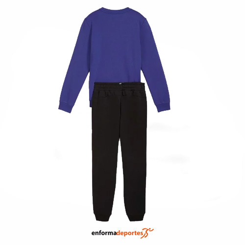 CHANDAL JUNIOR PUMA NO.1 LOGO SWEAT SUIT DARK OLIVE | LAZULI - Imagen 3