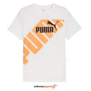 CAMISETA HOMBRE PUMA POWER GRAPHIC PUMA WHITE | WHITE