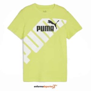 CAMISETA JUNIOR PUMA POWER GRAPHIC T PRAIRIE TAN | SHEEN