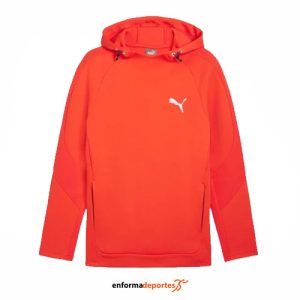 SUDADERA PUMA EVOSTRIPE HOODIE DK DARK OLIVE | REDMAZING
