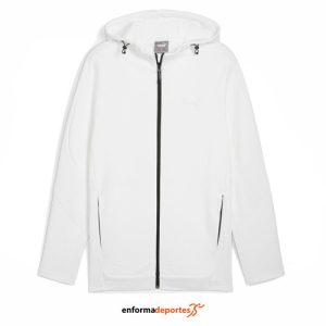 SUDADERA HOMBRE PUMA EVOSTRIPE FULL-ZIP PUMA WHITE | WHITE