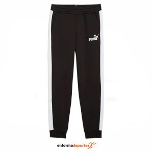 PANTALON JUNIOR PUMA ESS BLOCK SWEATPANTS | BLACK