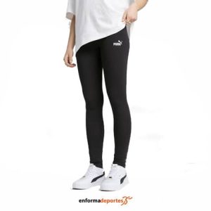 LEGGINGS PUMA ESS SMALL NO. 1 LOGO LIGHT GRAY HEAATHER | BLACK