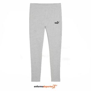 LEGGINGS MUJER PUMA ESS SMALL NO. 1 LOGO LIGHT GRAY HEAATHER | GRAY HEATHER