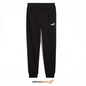 PANTALON PUMA ESS SMALL NO. 1 LOGO,LIGHT GRAY HEAATHER | BLACK