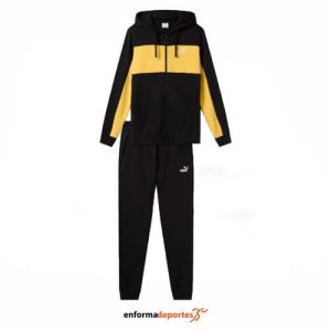Chandal hombre Puma ESS Block Fz Suit Tr | BLACK-SUNNY Y