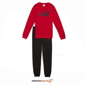 Chándal Junior Puma Essential No.1 Logo Crew | ALL TIME RED