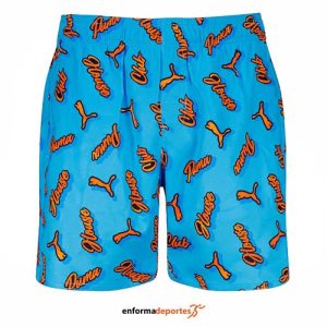 BAÑADOR JUNIOR PUMA CLUB HOUSE  | ORANGE / BLUE