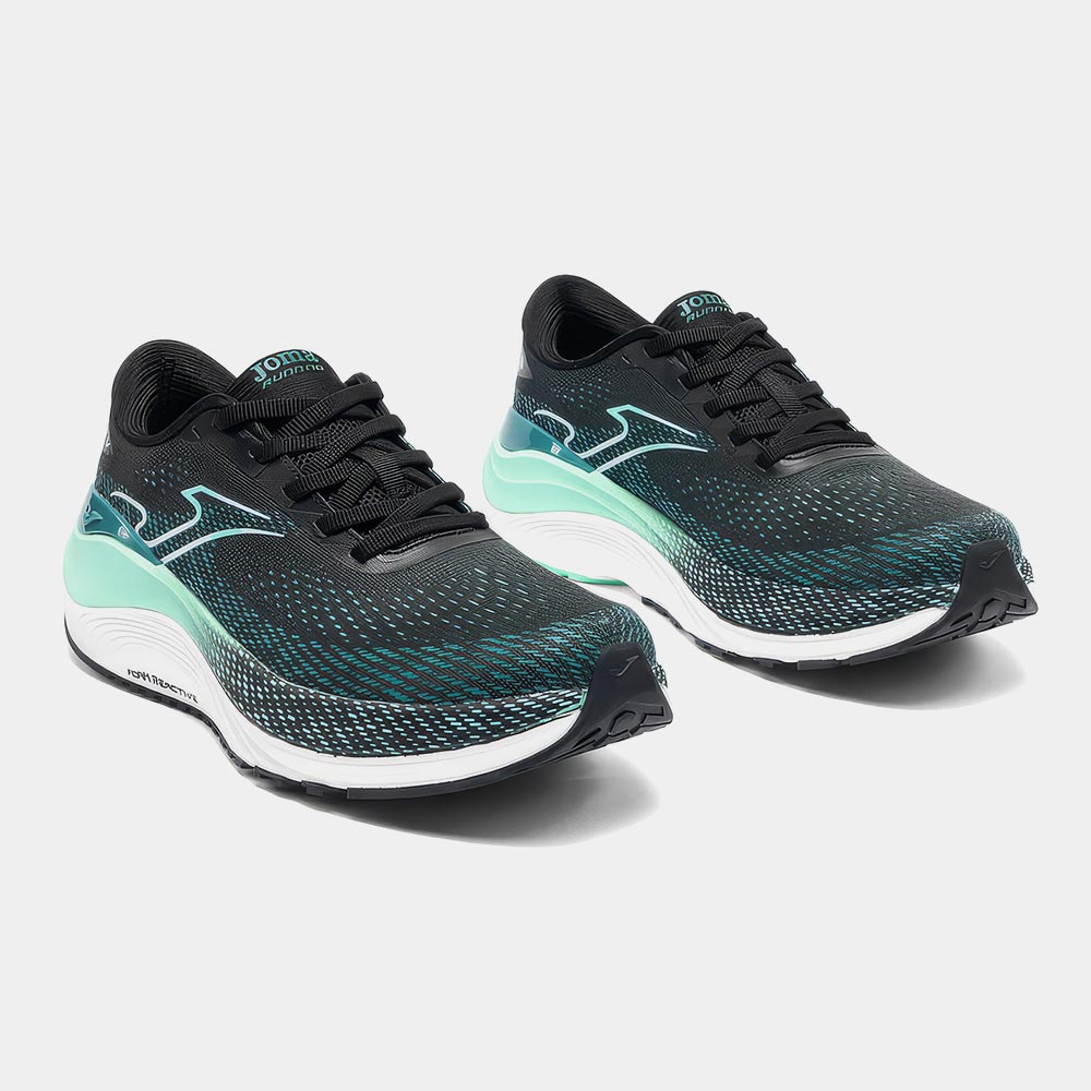 Zapatillas Running Fenix Men 2601 Negro Verde Turquesa - Imagen 3