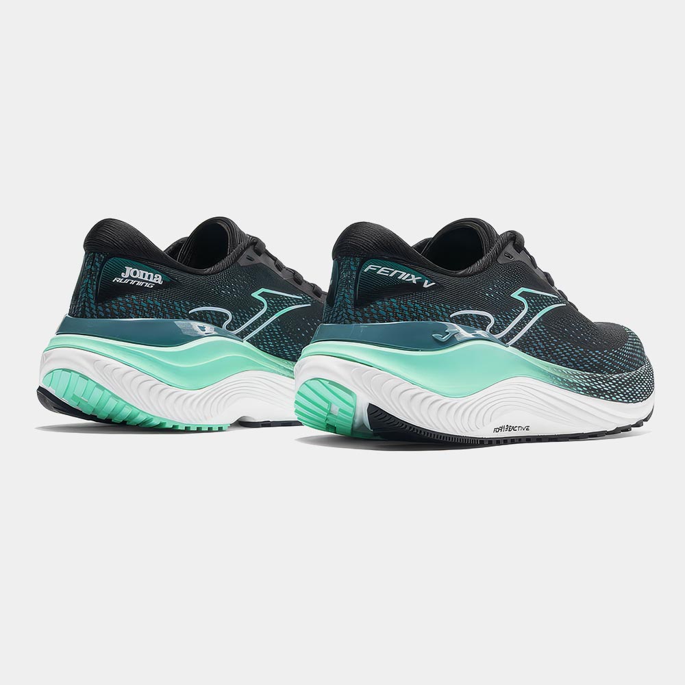 Zapatillas Running Fenix Men 2601 Negro Verde Turquesa - Imagen 6