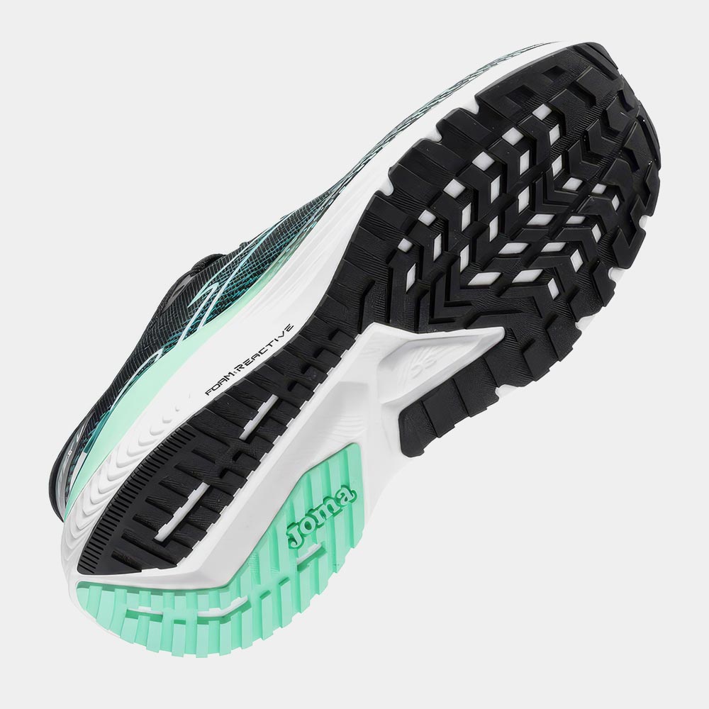 Zapatillas Running Fenix Men 2601 Negro Verde Turquesa - Imagen 4