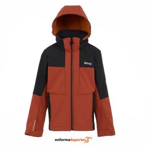 Softshell junior Regatta Haydenbury II | RED OCHRE/BLACK