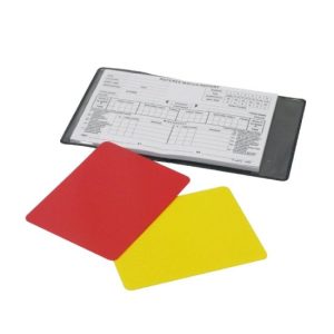 Juego de tarjetas para árbitro