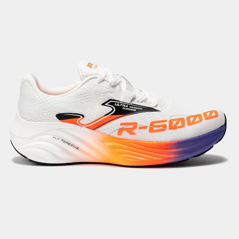 Zapatillas Running R.6000 Unisex 2502 Blanco Naranja - Imagen 2