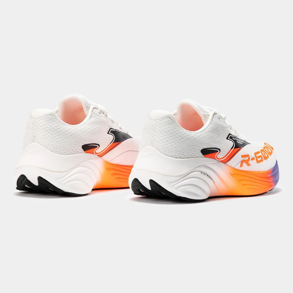 Zapatillas Running R.6000 Unisex 2502 Blanco Naranja - Imagen 4