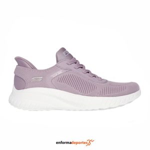 Zapatilla Mujer Skechers Bobs Squad Chaos – C | LAVENDER TEXTILE
