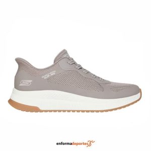 Zapatilla mujer Skechers Bobs Squad 4 – Staple Look | TAUPE MESH