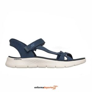 Sandalias mujer Skechers Go Walk Flex Sandal – Illumin | NAVY TEXTILE