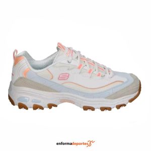 ZAPATILLA MUJER SKECHERS D’LITES-BOLD VIEWS | NATURAL LEATHER/DURALEATH