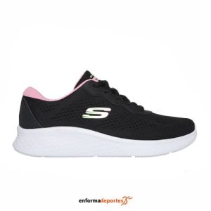 ZAPATILLA MUJER SKECH-LITE PRO-PERFECT TIME | WHITE MESH/BLACK TRIM