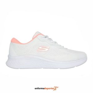 ZAPATILLA MUJER SKECH-LITE PRO-PERFECT TIME | WHITE MESH/BLACK TRIM