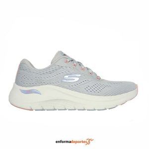 Zapatilla mujer Skechers Arch Fit 2.0- Big League | LIGHTGREYMESH/PERIWINKLE&