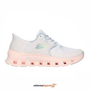 Zapatilla Mujer Skechers Glide-Step Pro | NATURAL MESH/MULTI TRIM